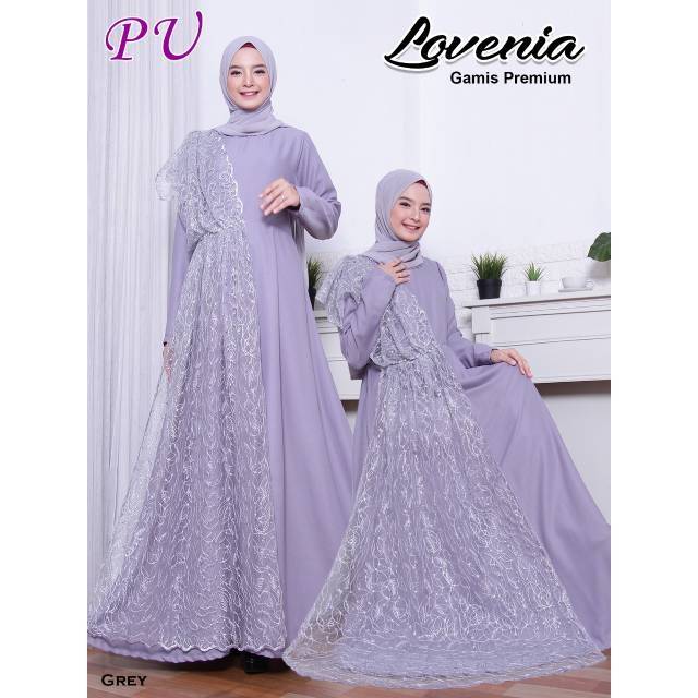 Gamis Pesta Mewah LAVENIA Gamis Kondangan Muslimah Bridesmaid Pesta