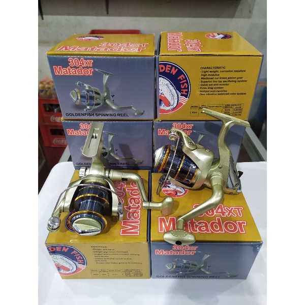 REEL SPINNING GOLDEN FISH MATADOR 304XT