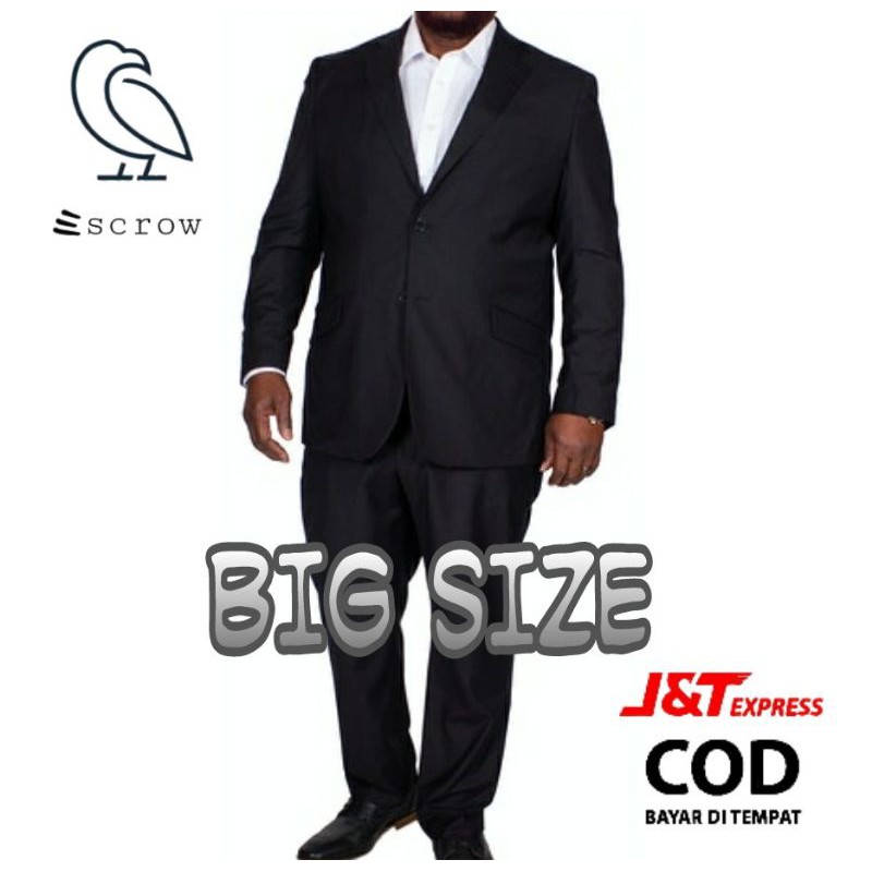 ESCROW JAS JUMBO BAHAN SUPER BLACK PREMIUM