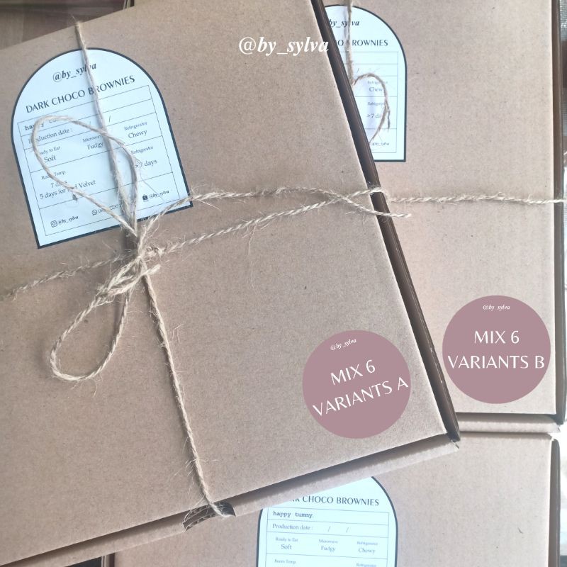 

Mix 6 Variants Brownie - @by_sylva