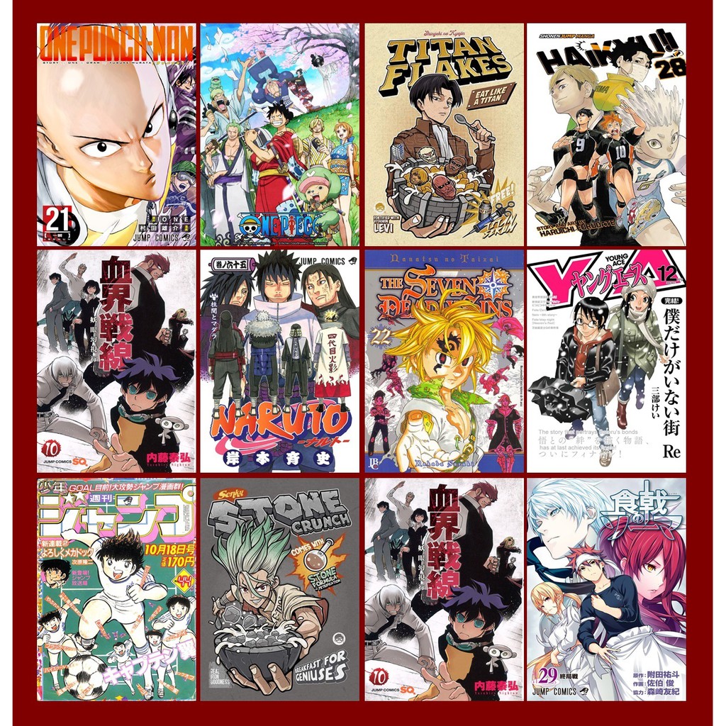 

(BISA COD) Poster Aesthetic Anime MURAH 20 PCS Ukuran A5 A4 - Estetik - ANIME