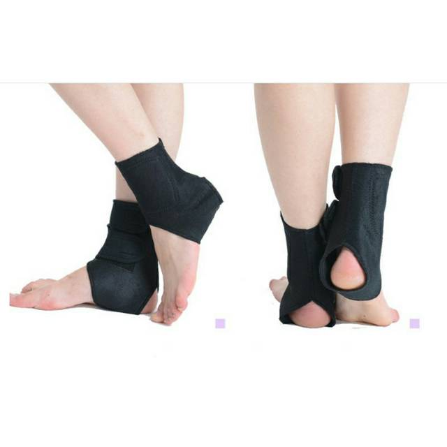 SELF HEATING TOURMALINE MAGNET ANKLE SUPPORT  BRACE TUMIT  ( 1 PASANG)