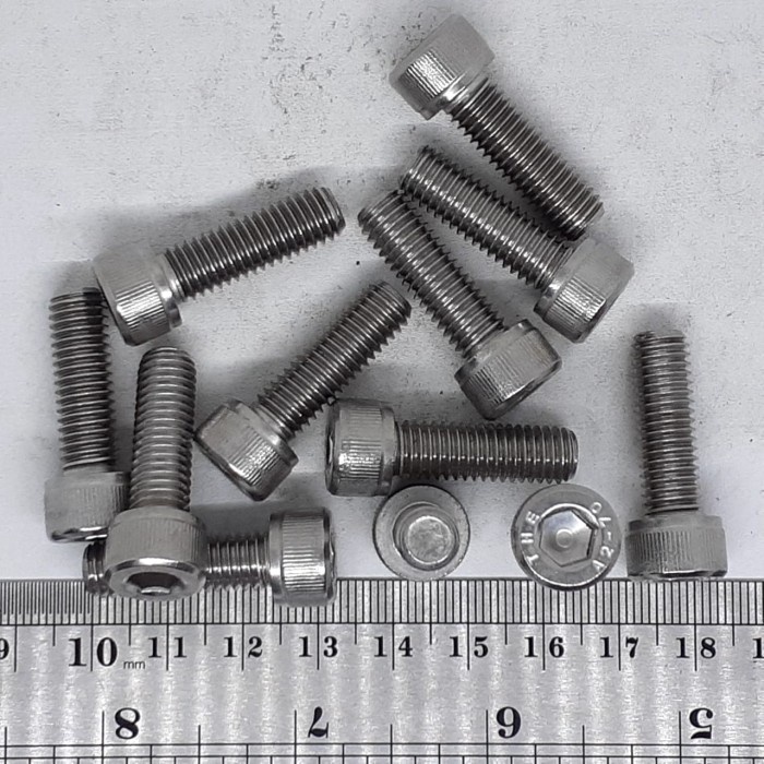 BAUT L STAINLESS M8X25 PANJANG 2.5CM STAINLESS SUS 304 / Baut L m8 x 25