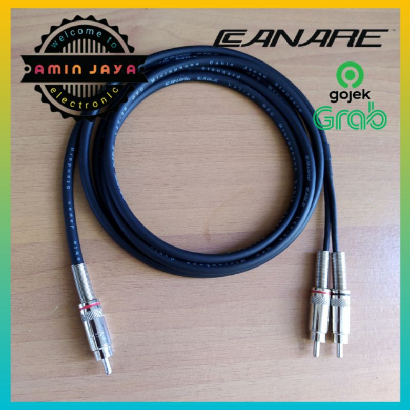 Kabel rca sub woofer jack rca 2 ke 1 male to male berkualitas