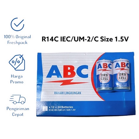 BATERAI/ BATU BATRE ALKALINE ISI 6 , 4 GRATIS 2 AA dan AAA /BATERAI BATERE ABC BIRU TIPE D R20/ BATERE ABC BIRU TIPE C TANGGUNG R14