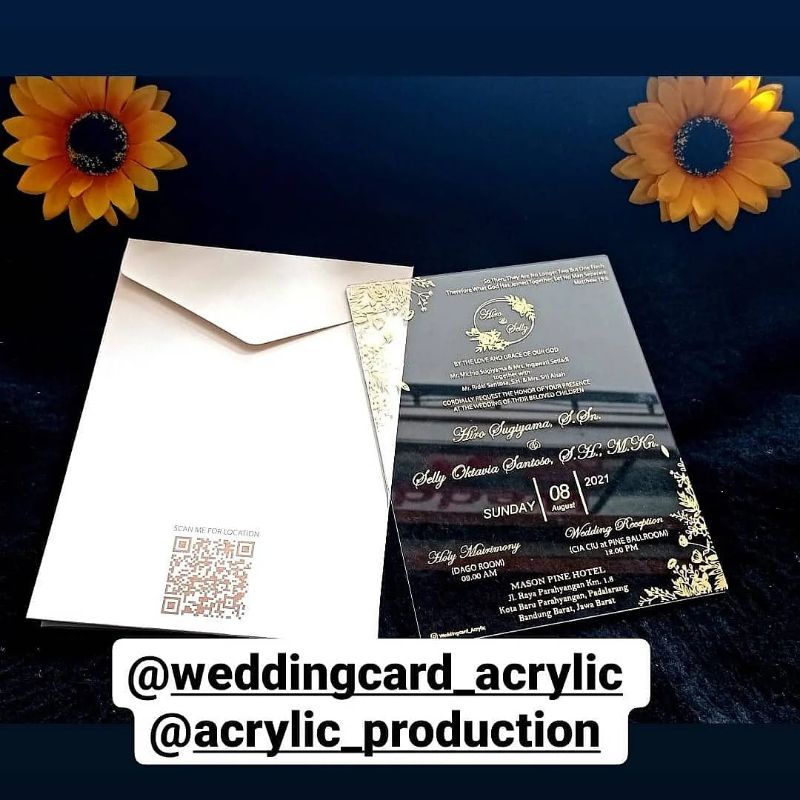 undangan akrilik/acrylic invitation/kartu undangan akrilik/undangan akrilik murah/undangan pernikaha