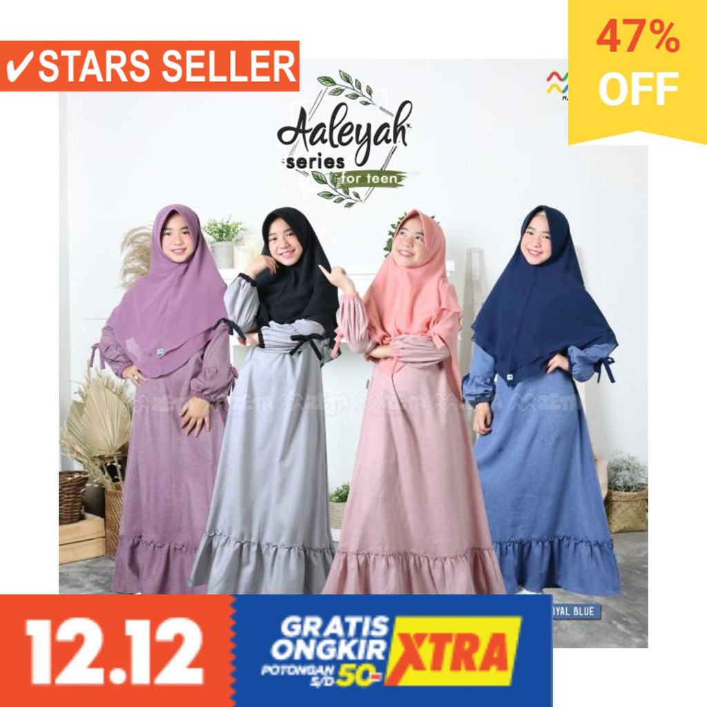 BAJU MUSLIM TERKINI TERBARU WANITA MURAH CEWE ASLI / gamis anak gamis katoon gamis zetta gamis