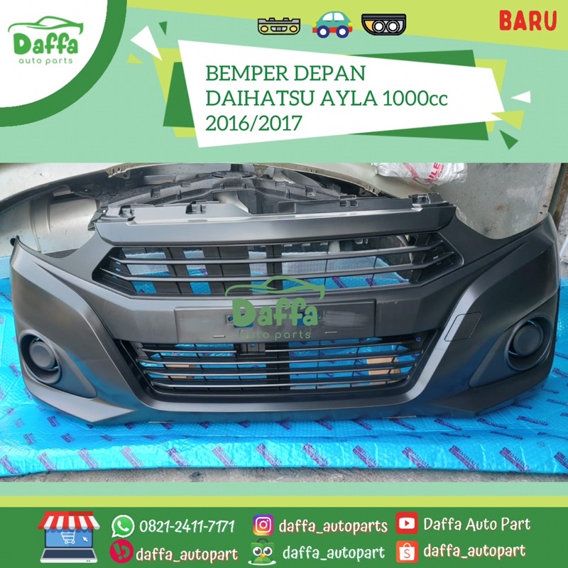 Bemper Bumper Guard Depan Mobil Daihatsu Ayla Toyota Agya 1000 cc 1000cc 1.0cc 2016 2017 Original