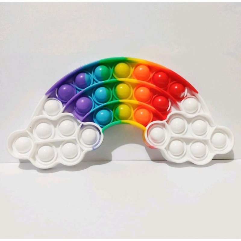 Mainan Pop It Popit Fidget Push Bubble Penghilang Stress Murah-Awan Cloud