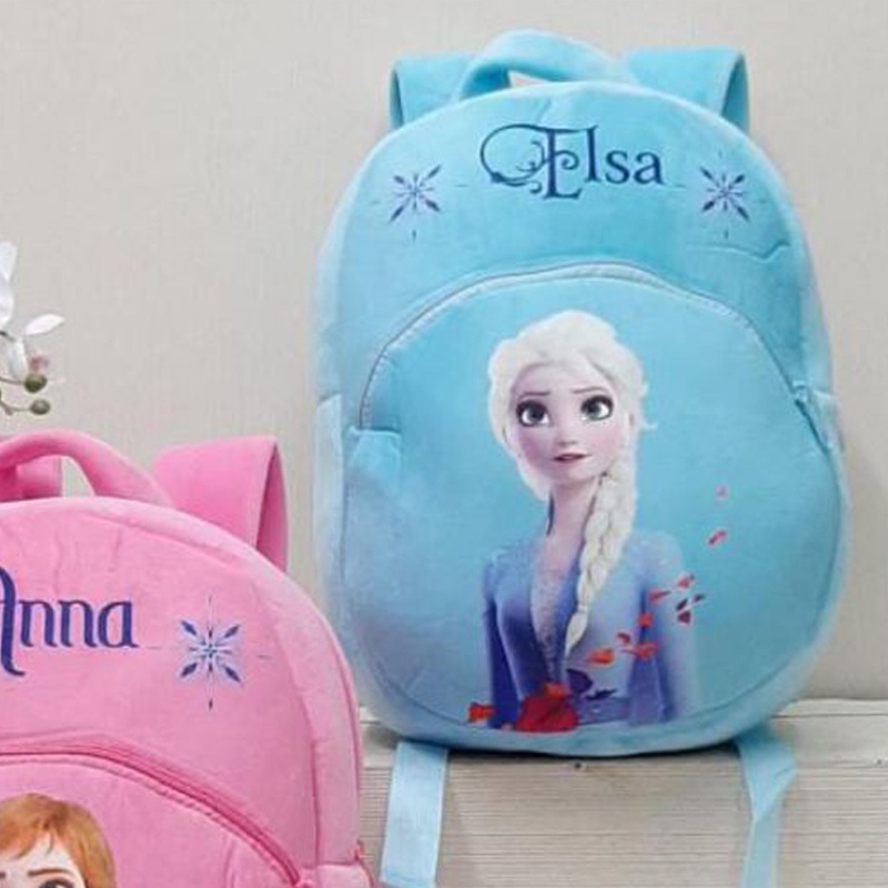 Tas Ransel boneka elsa anna frozen tas sekolah anak paud baby kids souvenir kado backpack