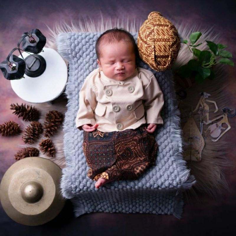 BESKAP ANAK READYSTOCK / BAJU ADAT JAWA / BAJUNIK / BAJUANAKUNIK / AZZAFRAN WARNA GOLD,UNGU, HITAM