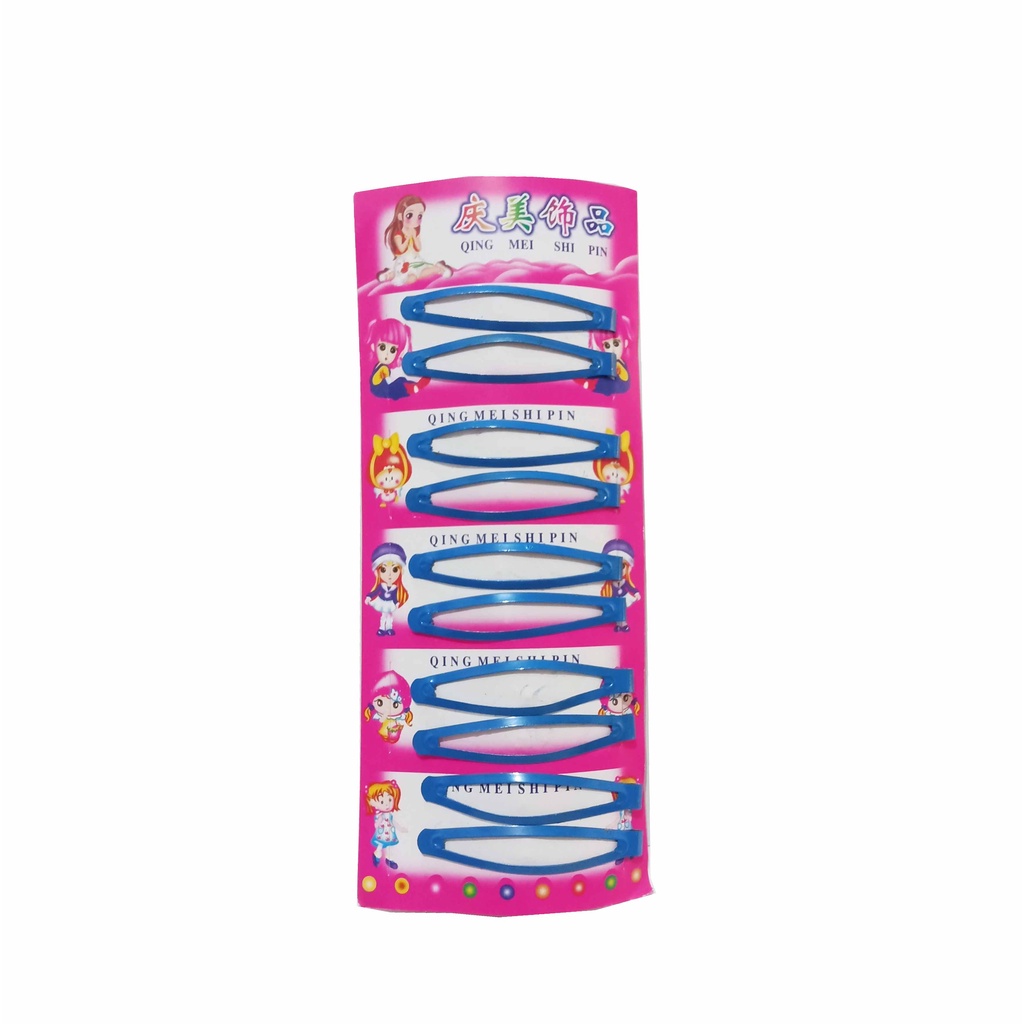 Isi 10 pcs Jepitan Pin Rambut Besi Stainless Tik Tok Mix Warna Size S