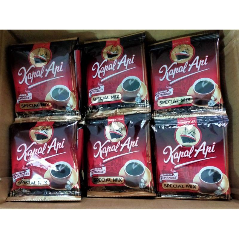 

KOPI KAPAL API SPESIAL MIX / SUSU 1 RENTENG ISI 10 SACHET