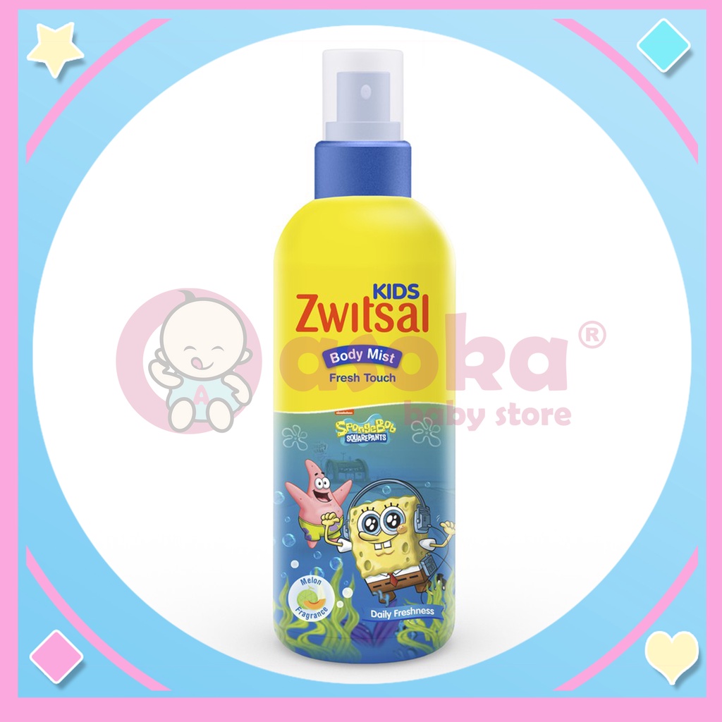 Zwitsal Kids Body Mist Fresh Touch Blue / Soft Touch Pink 100ml