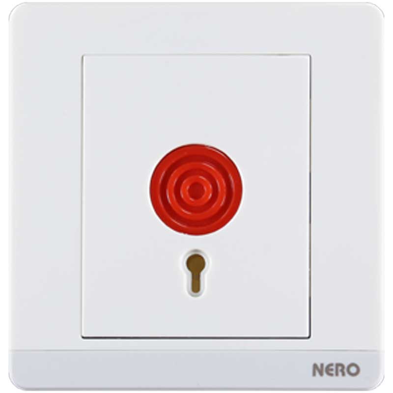 DECORA Q778-White Panic Button with Key Reset NERO