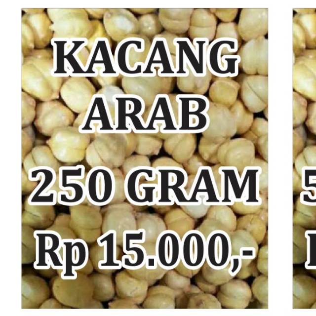 

Kacang Arab Kemasan 250 Gram