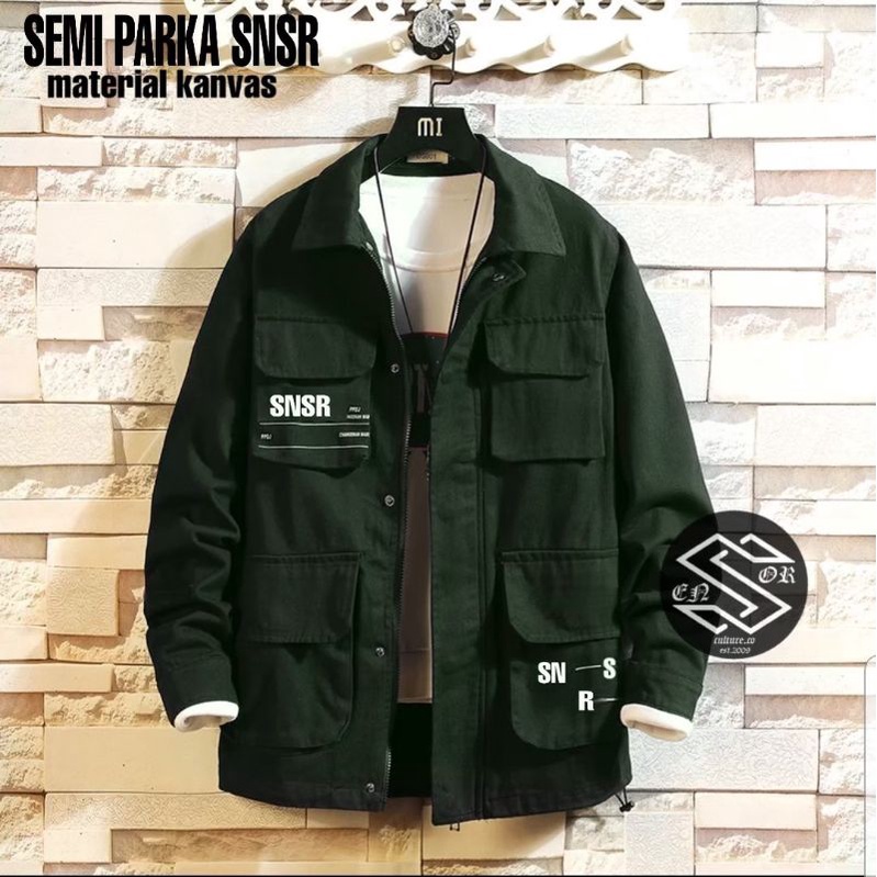 Jaket Semi Parka Pria / Jaket Parka Kekinian / Semi Parka Pria Casual