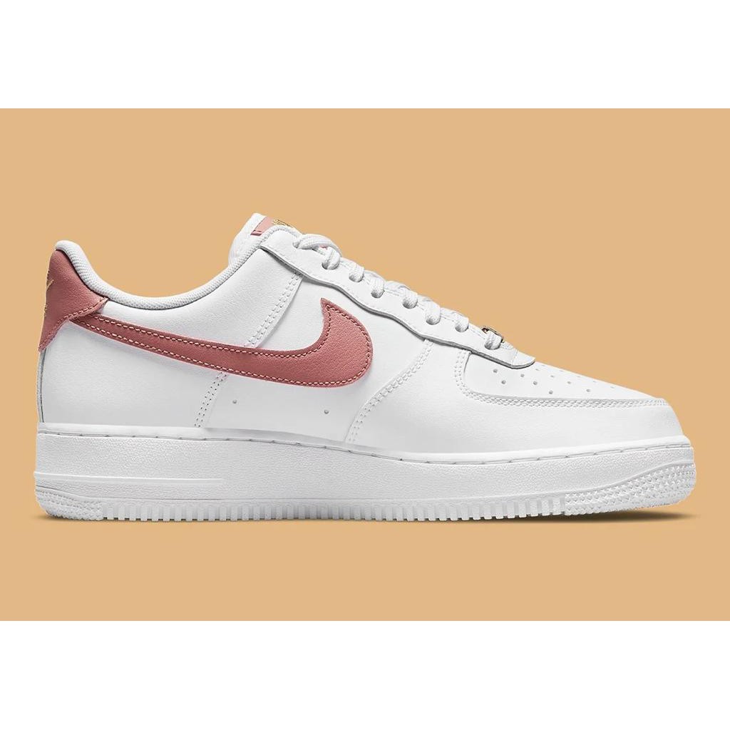 white and rust pink air force 1