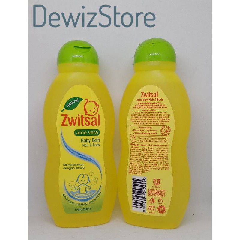 ZWITSAL ALOE VERA BABY BATH 200ML