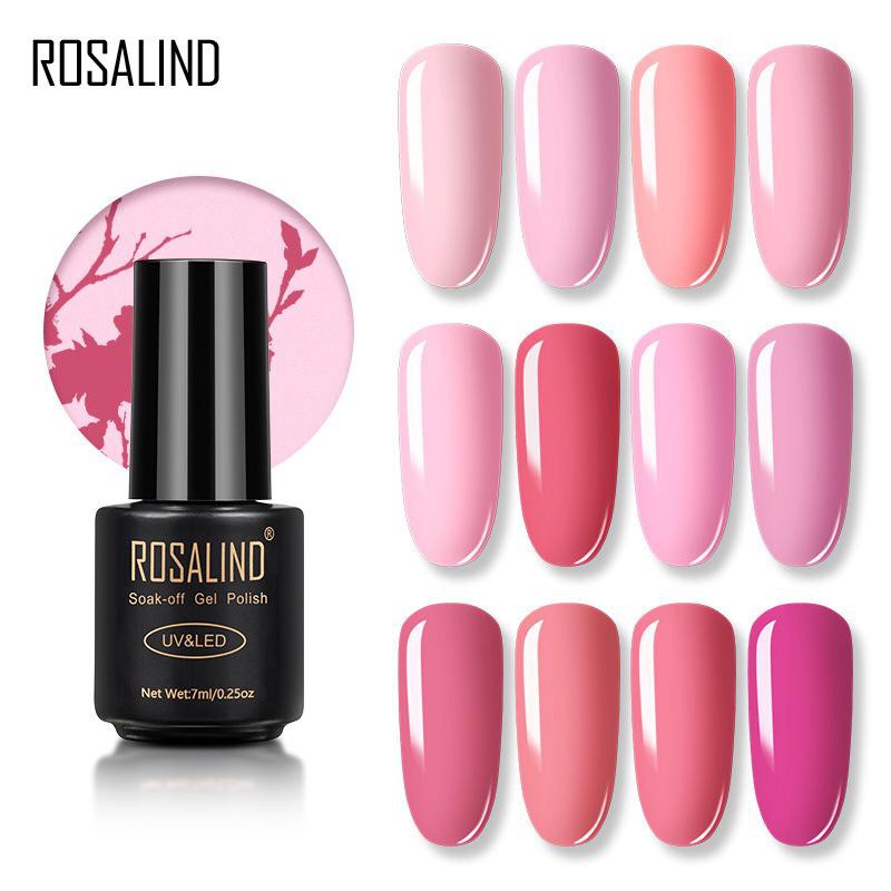 ~AB~ Rosalind LIGHT PINK COLOR SERIES Gel Nail Polish UV LED / Kutek / Cat Kuku