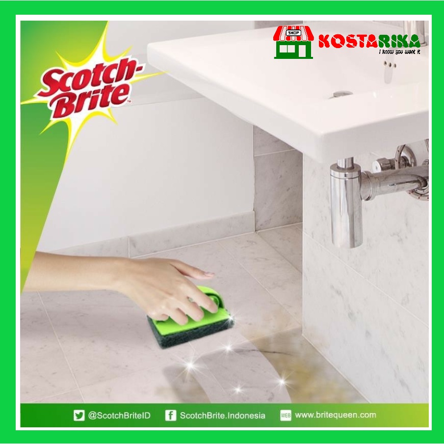 3m Scotch Brite Sikat lantai ID 40 Sikat Pembersih Lantai Scrub Pad