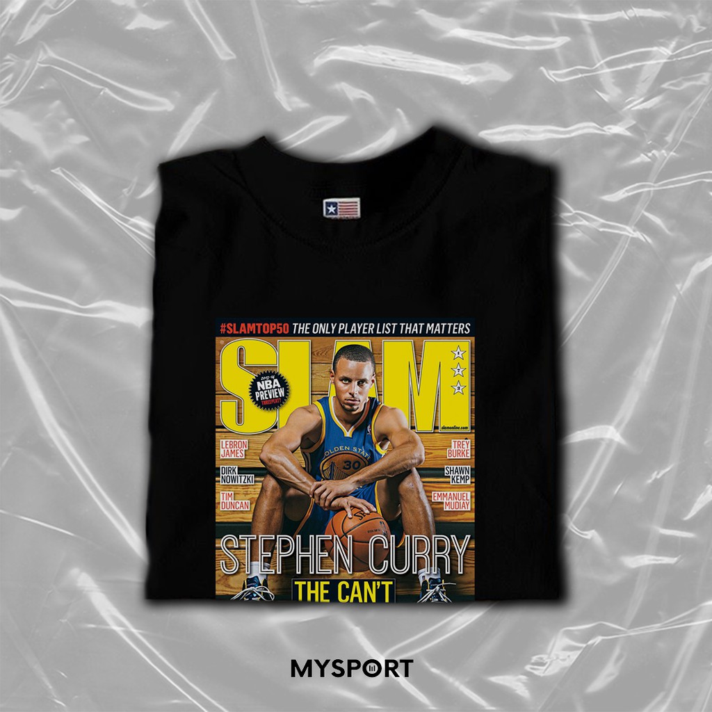 Tshirt/Kaos/Baju basket nba SLAM MAGAZINE Stephen Curry