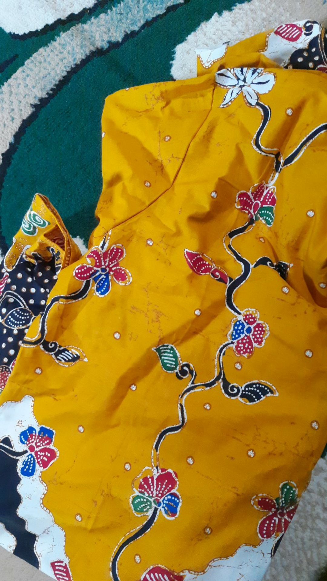 Batik Tunik Zigzag Kuning