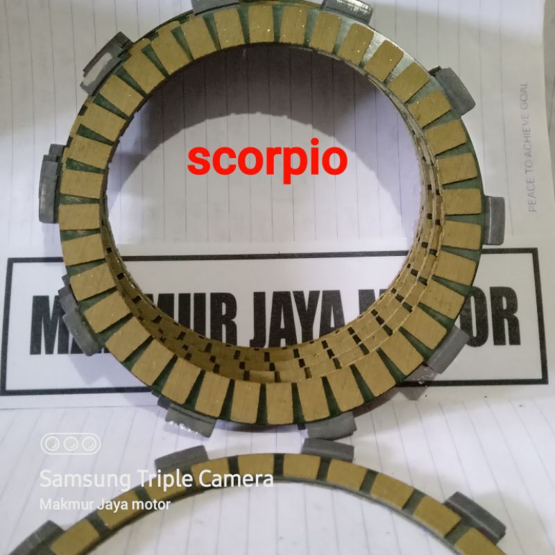 kampas kopling Scorpio