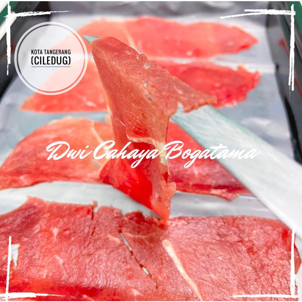 

Beef Slice sukiyaki Teriyaki shabu non Lemak - 1kg