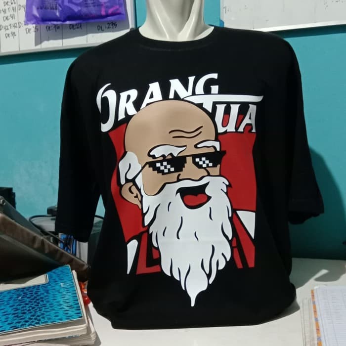 BIG SIZE 3XL 4XL...kaos/t shirt/baju keren MEME ORANG TUA 014