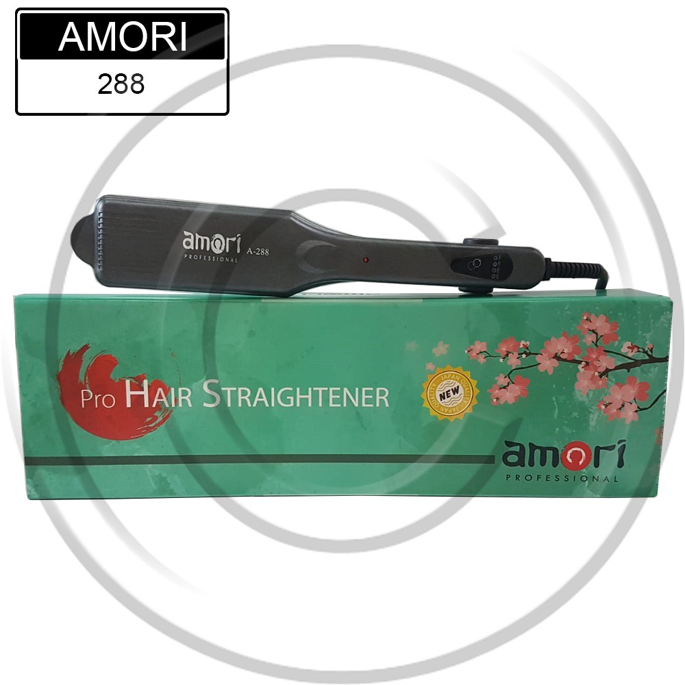 AMORI / AMORI-288 / Catokan Rambut 2in1 Plat Lebar Lurus