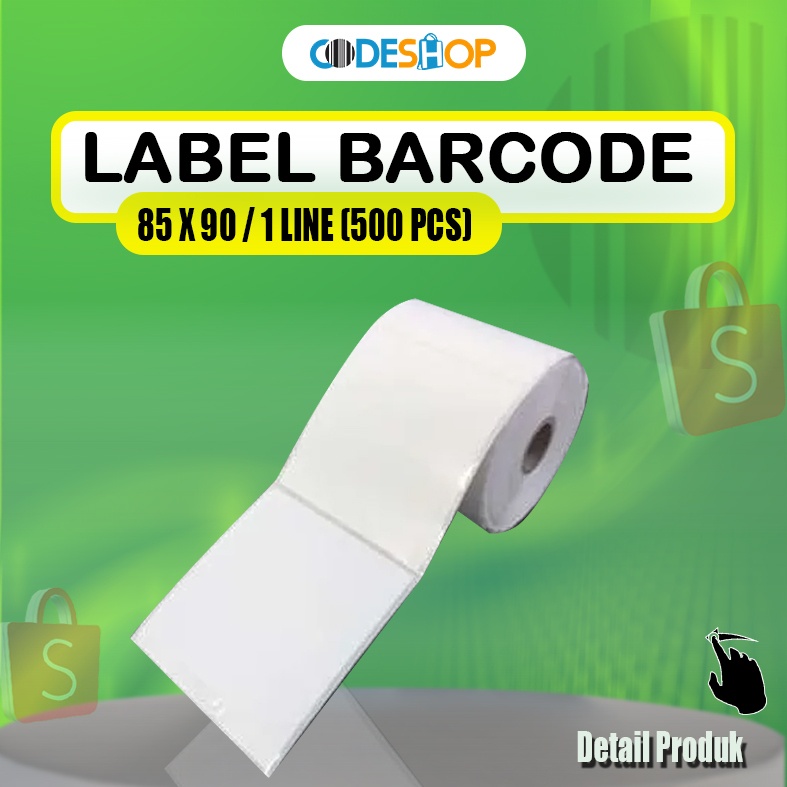 

Kerta Stiker Barcode Label Semicoated 85 x 90 (1line) isi 500pcs