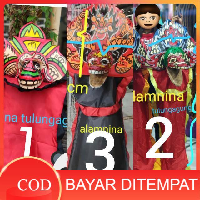 barongan devil anak kecil sd murah lucu dari spon bali Barongan caplokan anak spon