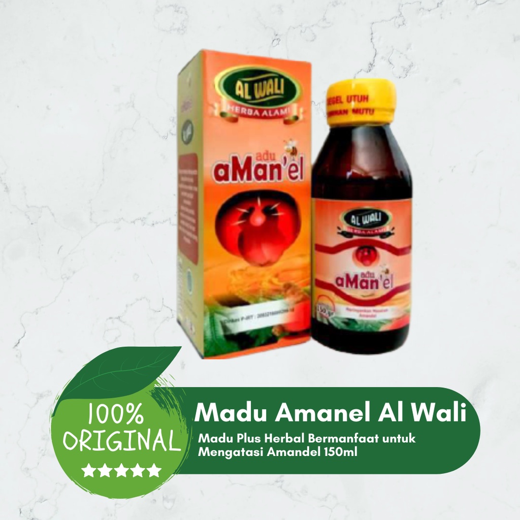 

Madu Aman'el Madu Amandel Radang Tenggorokan Al Waliy 250gr
