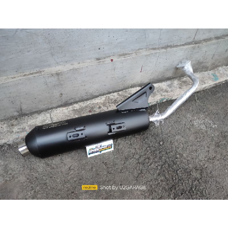 KNALPOT BEAT SCOOPY COPY CMS (LEHER STANDAR PATEN & SLIP ON) by zrc-5