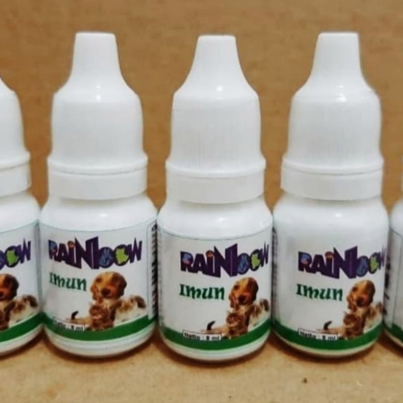 Rainbow Obat imun 8ml Kucing Anjing dan Kelinci - Obat imun Hewan