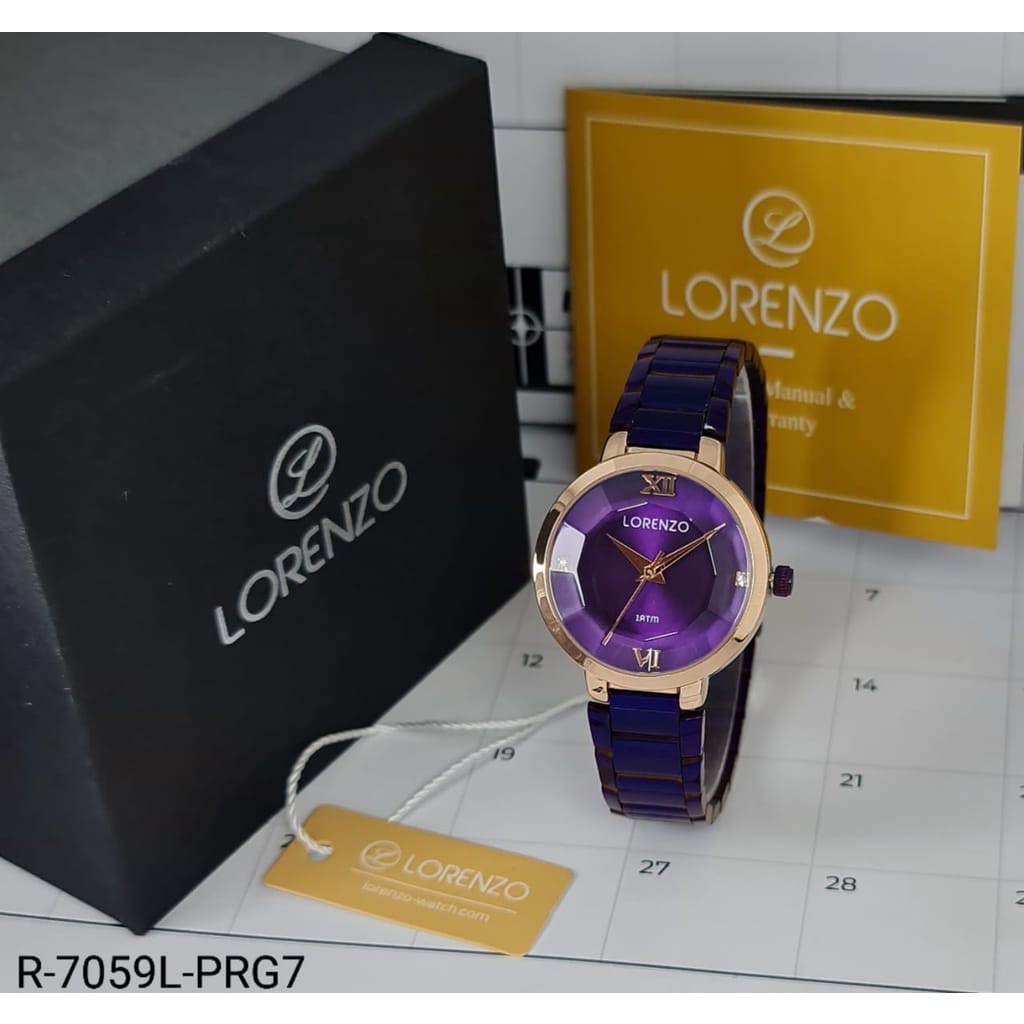 Jam Tangan Wanita ORIGINAL Mewah Tahan Air | Jam Tangan Cewek LORENZO R-7059L