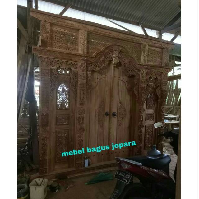 Pintu gebyok 3 meter - pintu gebyok jati - Mebel Jepara