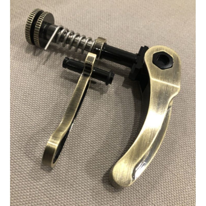 aceoffix seatpost clamp bronze gold washed seatpost clamp for brompt