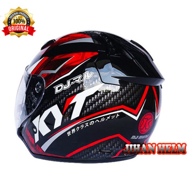 HELM / HELM KYT / HELM KYT DJ MARU #15 BLACK RED ORIGINAL TERLARIS-3
