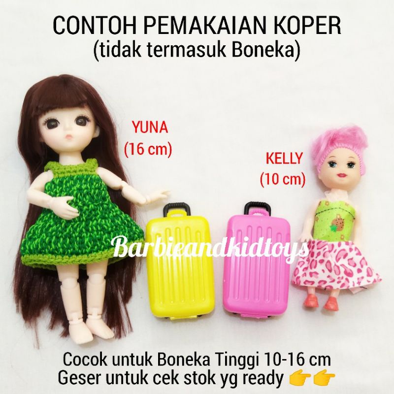 Tas Koper Boneka Barbiee Kelly Satuan - Mainan Koper Boneka Yuna Murah