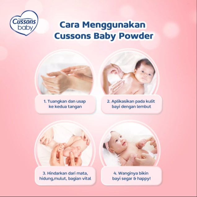 Cussons Baby Powder EKSTRA Bedak Bayi Cusson 50 100 200 350 gram Extra