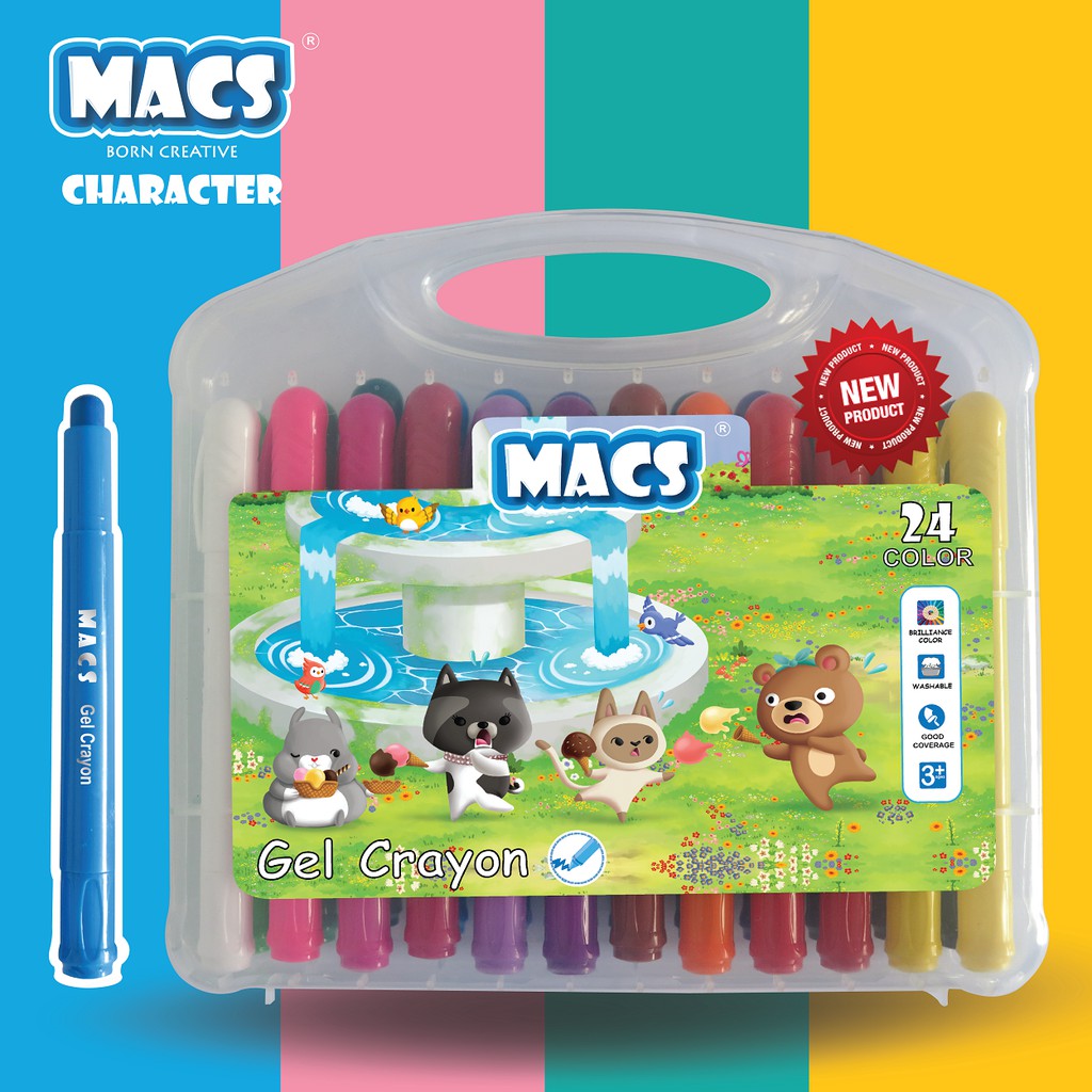 

MACS Gel Crayon 24 Warna