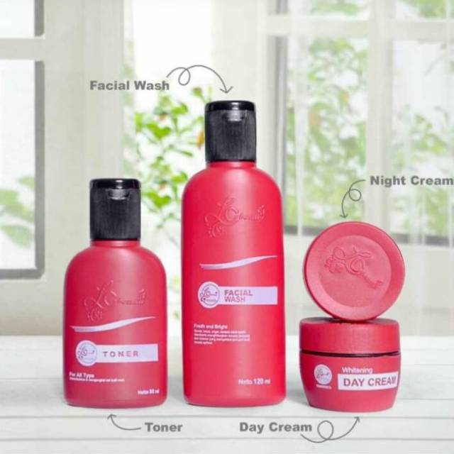 Skincare t warna merah