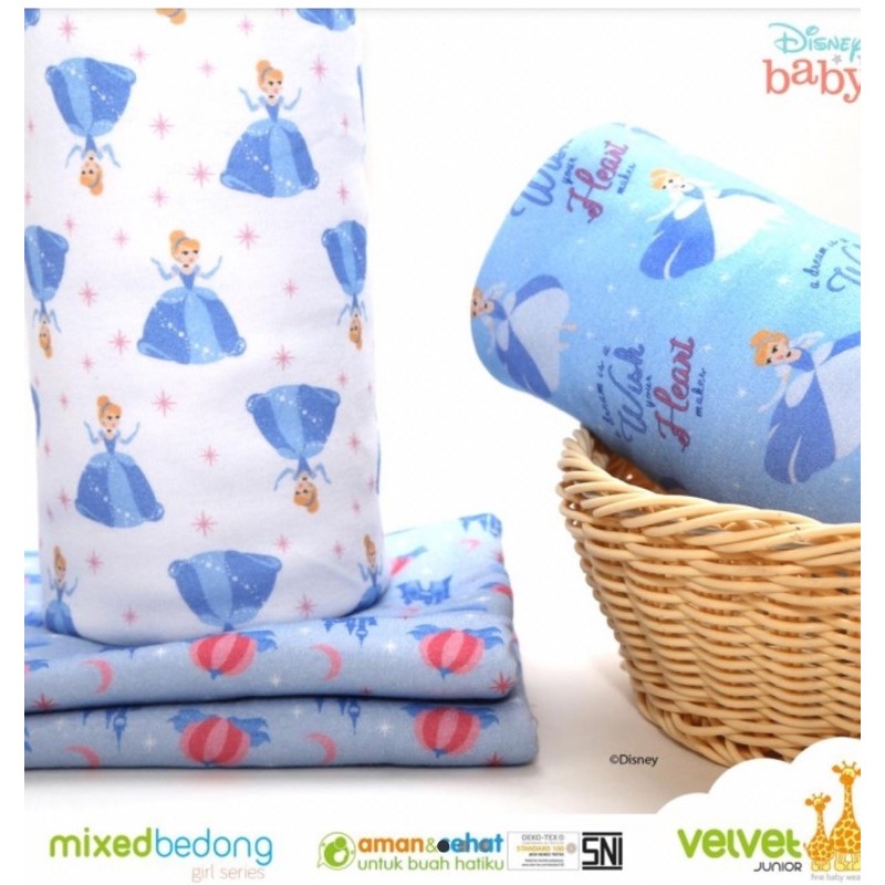 Bedong mix velvet junior ( satuan ) - bedong bayi