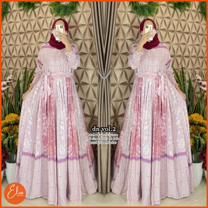 Gamis Motif Bunga Gamis ld 110 Gamis Busui Friendly