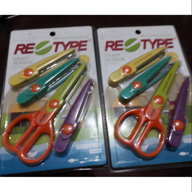 

Retype craft scissor gunting 4 in 1