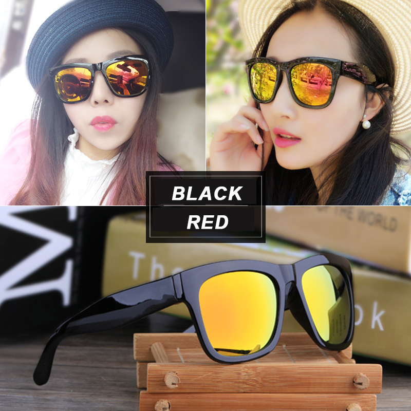 （YUZHU）COD Kacamata Hitam Korea Fashion Gaya Wanita Kaca Mata Square Murah Cewek Sunglasses