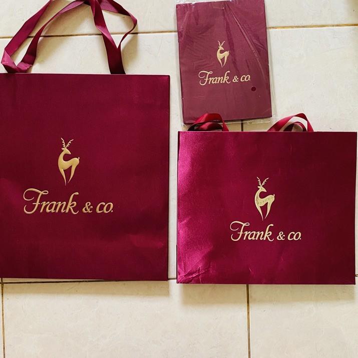 

8PT ✔ PAPERBAG FRANK & CO bahan satin maroon frank n co 8PT ✅