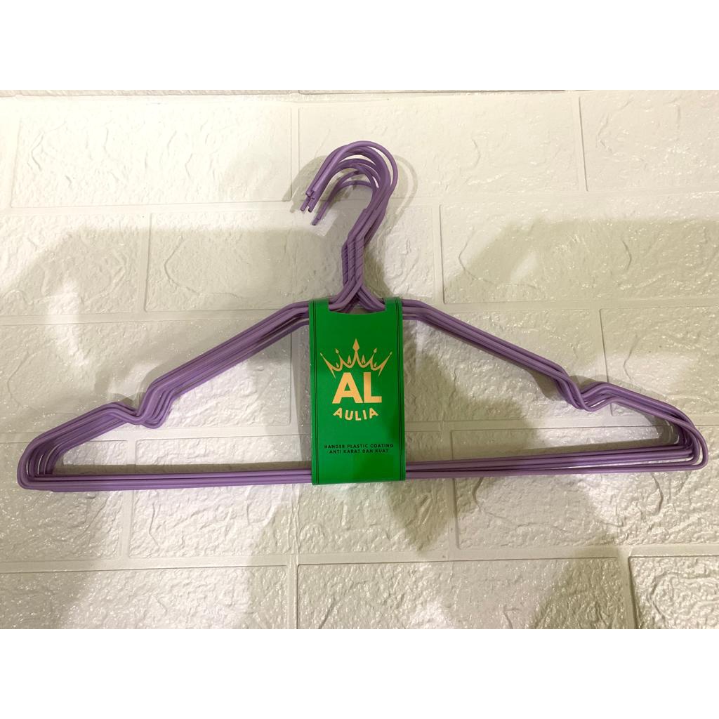 HANGER KAWAT WARNA STAINLESS PER10PCS / GANTUNGAN BAJU MURAH WARNA WARNI ISI 10PCS